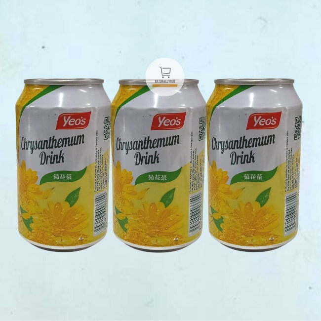 [3kaleng] Yeos Drink Chrysanthemum/Wintermelon Kaleng 300ml Teh Bunga Krisan/Kundur Yeo's