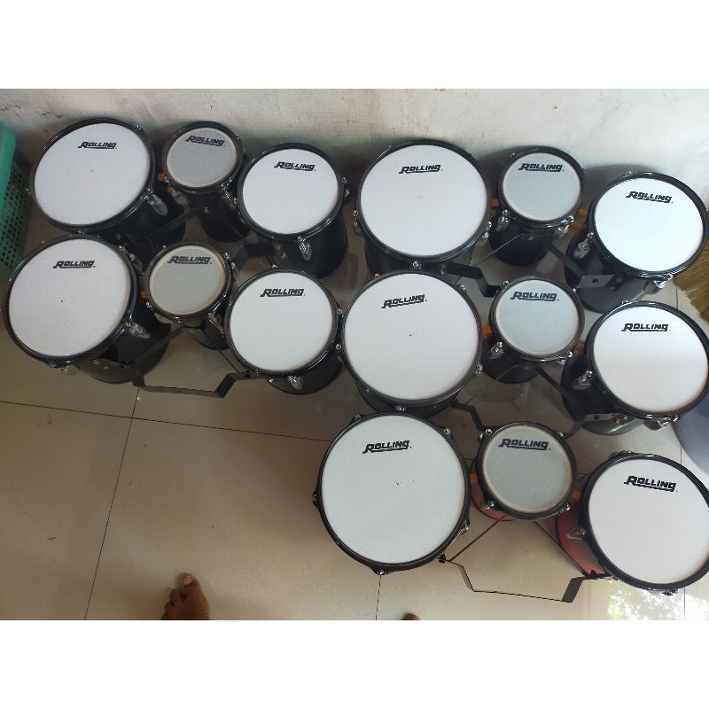 Trio tam drumband + harnes