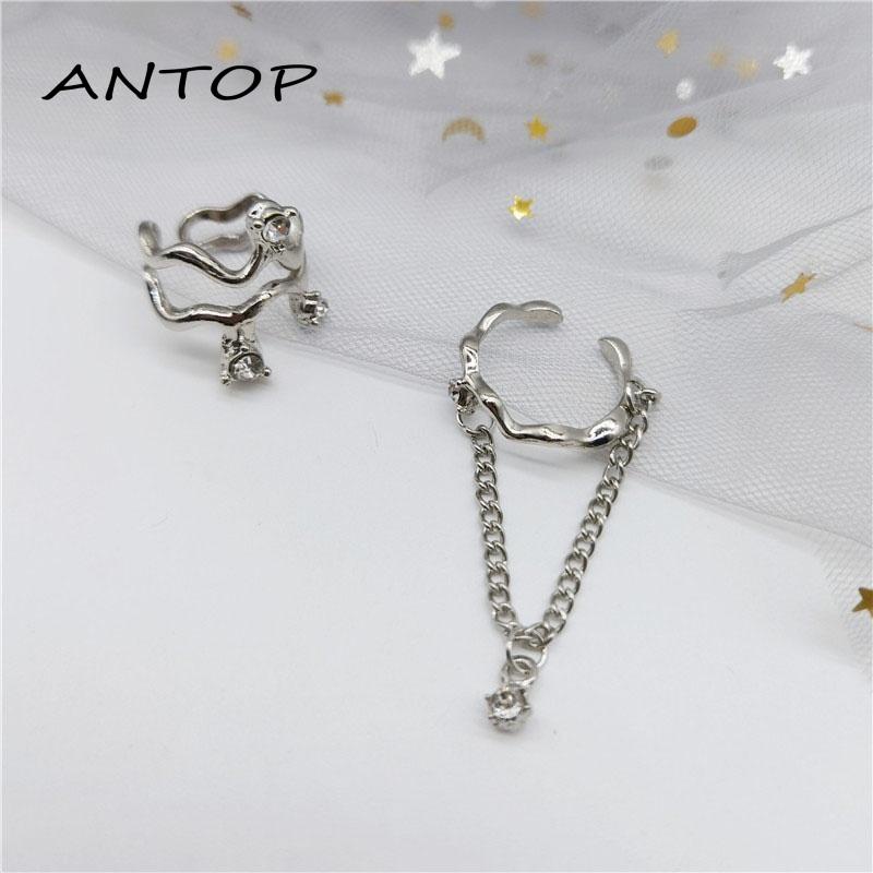 2pcs Cincin Model Gelombang Irregular Adjustable Untuk Wanita