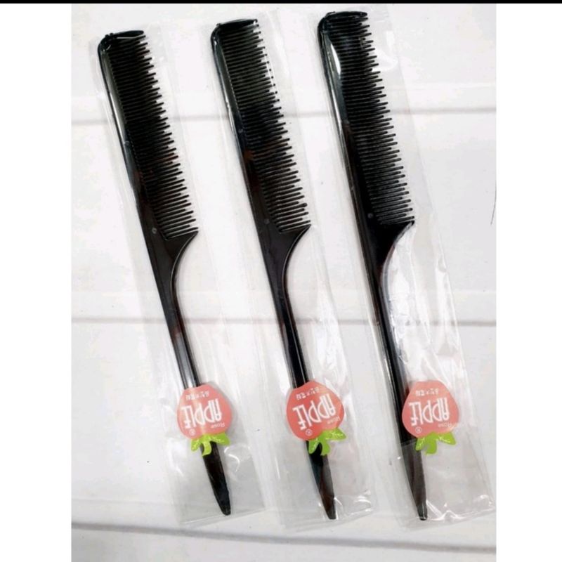 Sisir APPLE Sasak Hitam Sisir Gerigi  Sisir Zig Zag