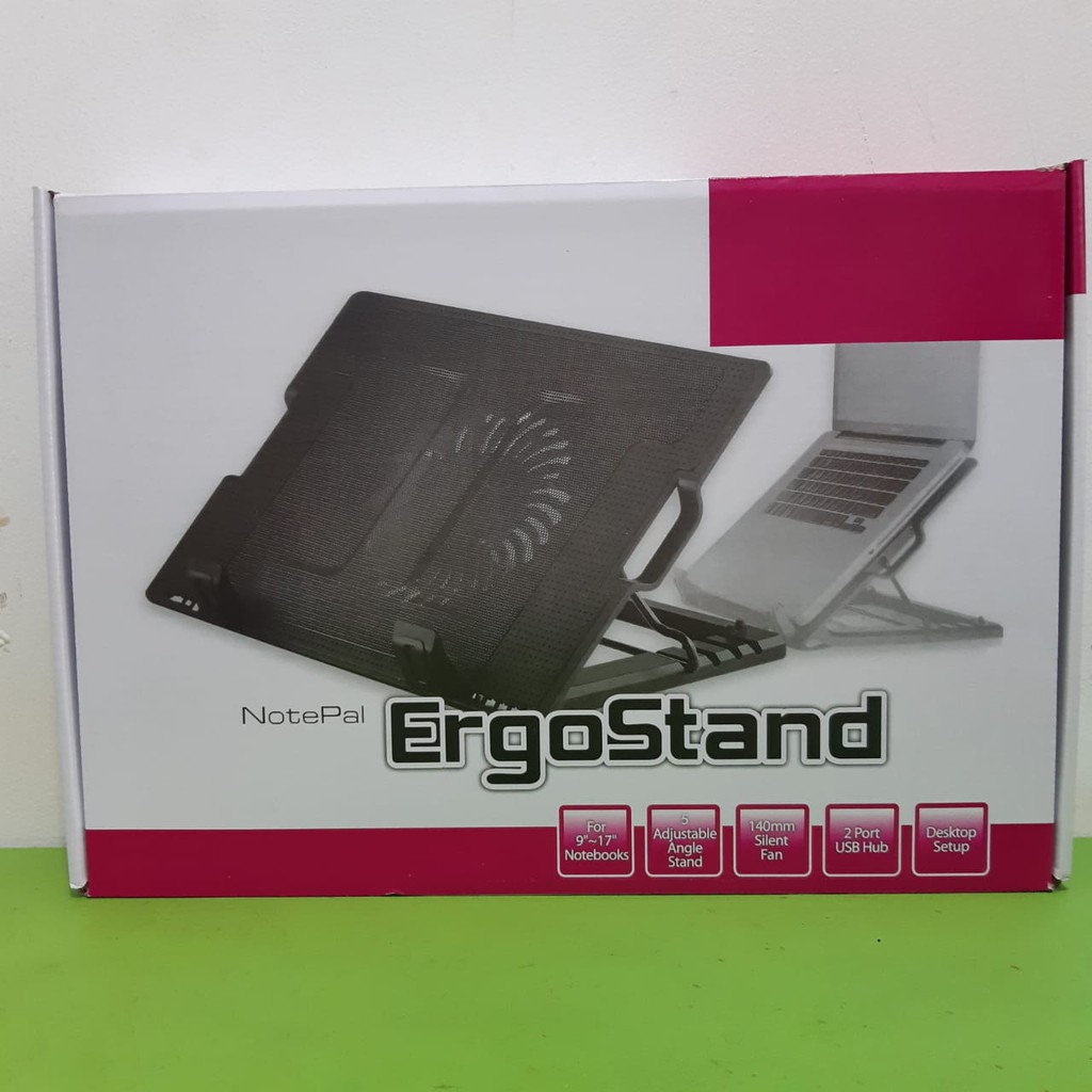 Ergostand Meja Laptop Notebook Cooling Pad