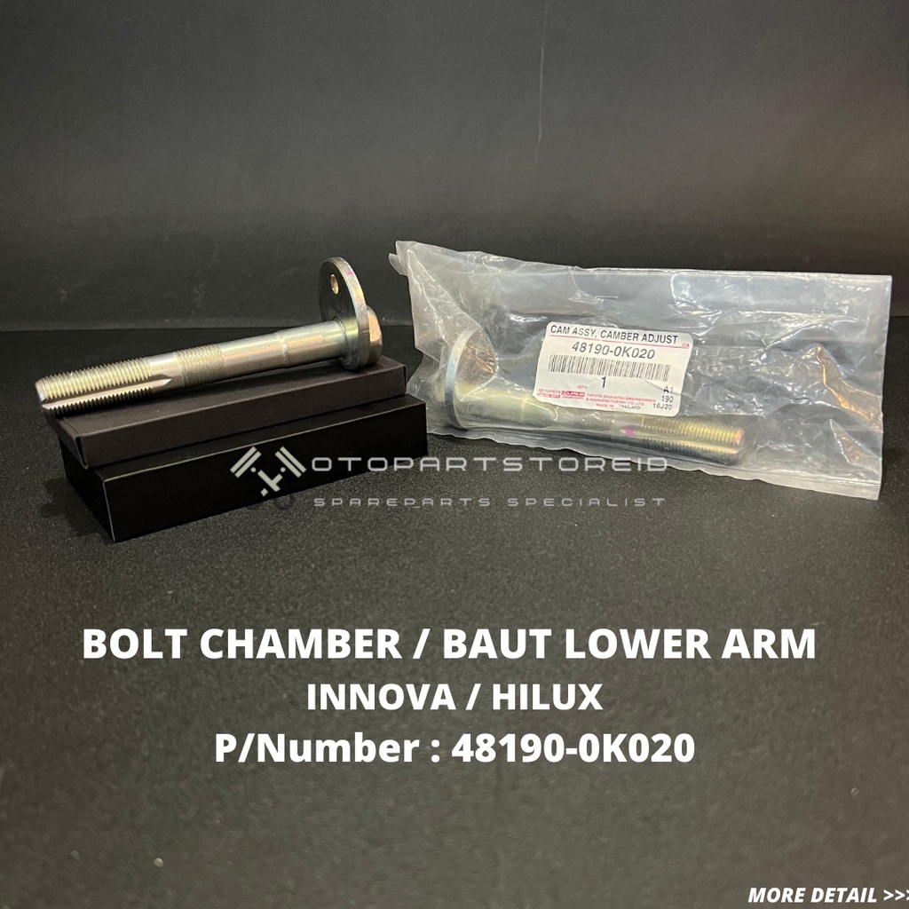 BOLT CHAMBER / BAUT CHAMBER LOWER ARM HILUX INNOVA ORIGINAL