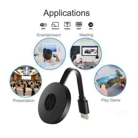 HDMI Dongle Chromecast Anycast Receiver Wifi / chromecast Colokan Port hdmi Dongle Chromecast Miracast 4K HD Wifi G2F Display Video TV Streaming Mirascreen Airplay 1080P