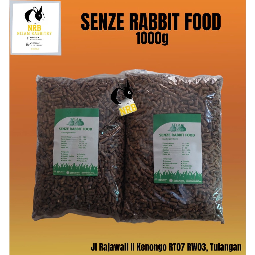 Pelet/Pakan Kelinci SENZE RABIT FOOD 1 Kg