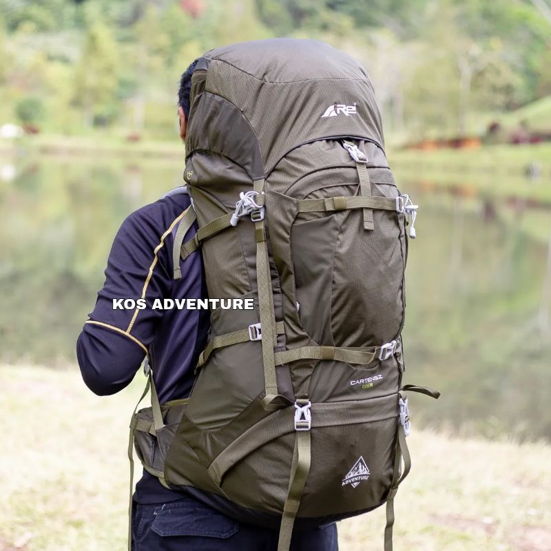 Tas gunung Carrier arei Premium Cartenz 60L - tas carrier rei cartenz 60L - rei cartenz 60L