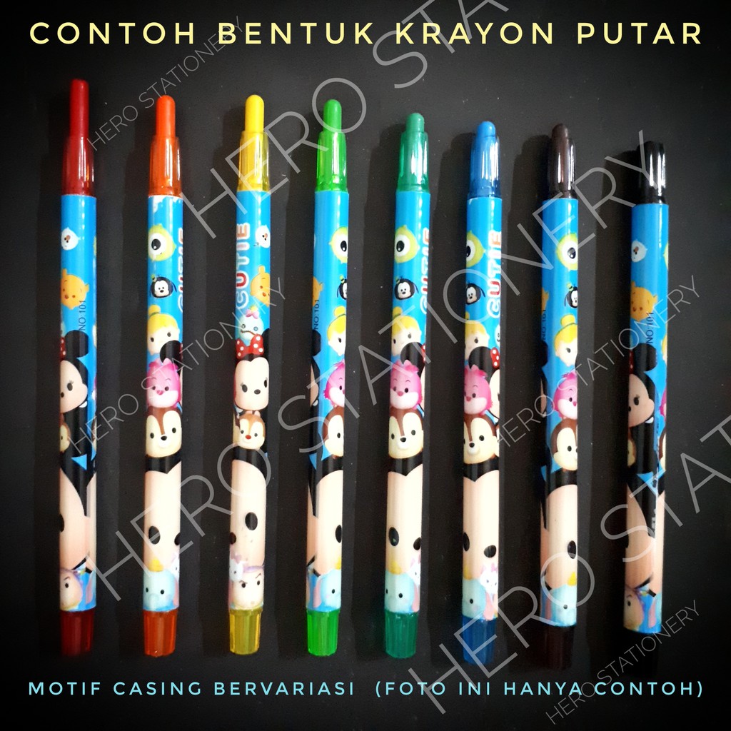 

RB Krayon putar cars lightning mcqueen 12 warna rolling crayon