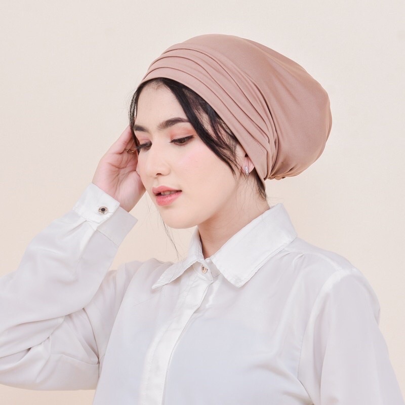 Turban Instant dewasa aurora jersey premium / ciput turban dewasa