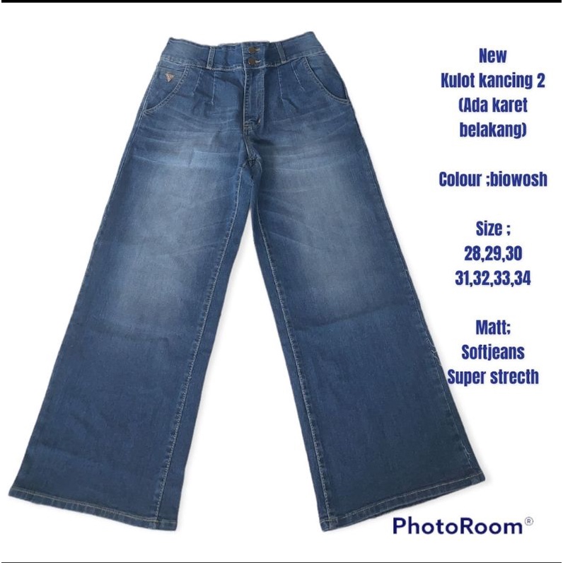 NEW KULOT MISS2000 ORIGINAL/PREMIUM JEANS SUPER DENIM IMPORT SIZE 27-34