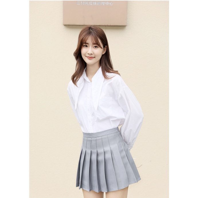 GirlWish Korean Mini Skort / Rok Pendek Korea / Rok Lipit / Mini Skirt Polos