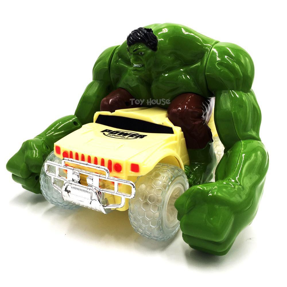 PROMO RC HULK CHARIOTS - MAINAN ANAK LAKI-LAKI BISA JUNGKIR BALIK DAN LAMP