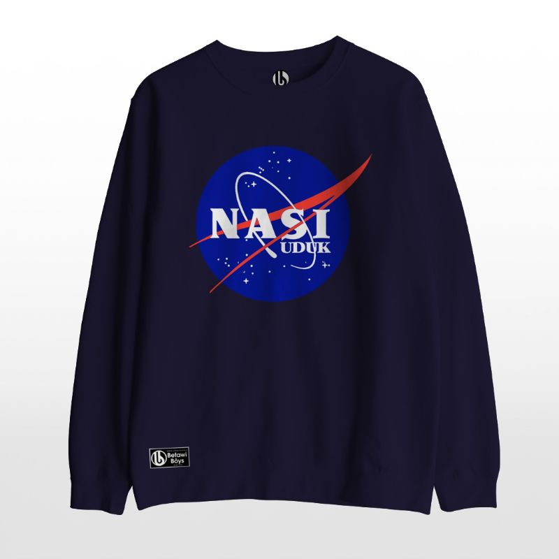 Crewneck Betawi Boys - NASI UDUK - Crewneck Unisex Pria dan Wanita