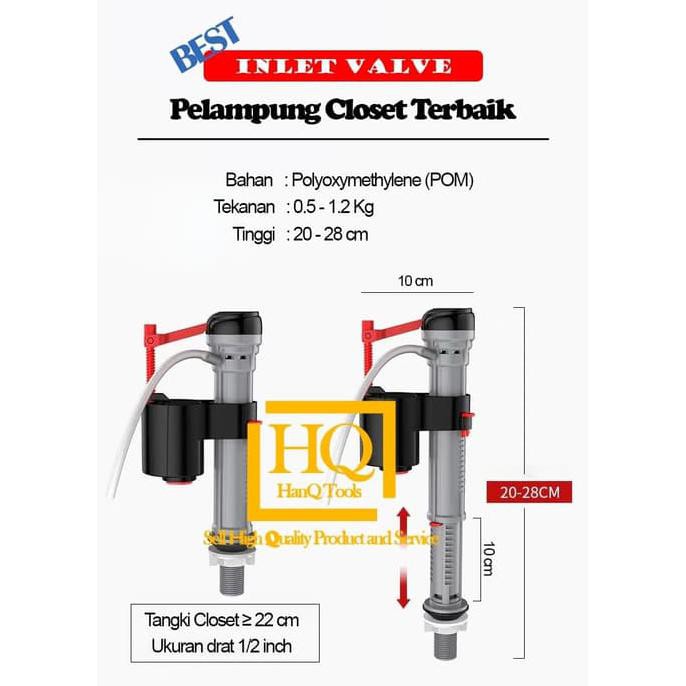 PELAMPUNG CLOSET KLOSET DUDUK TOTO INA SPAREPART KLOSET TANGKI PENCET