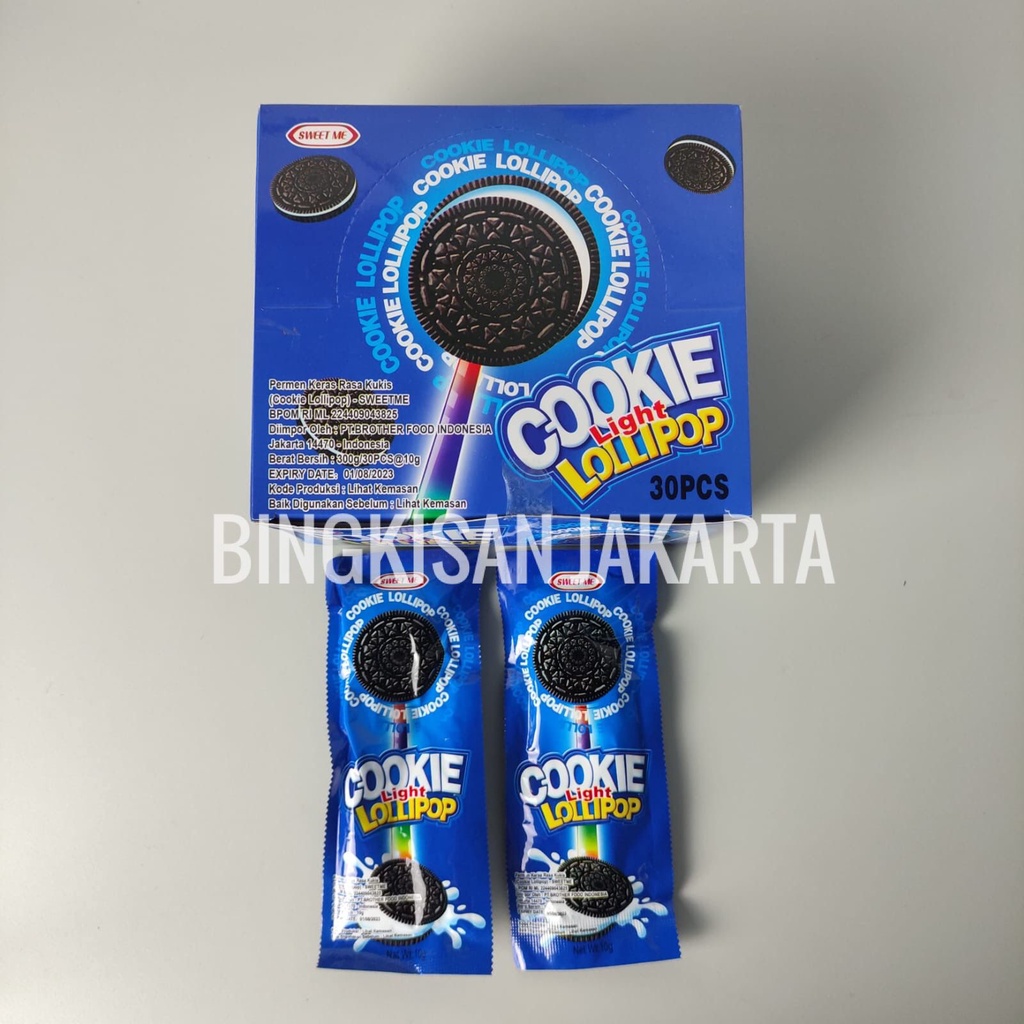 Permen Cookie Light Lollipop / Permen Nyala / Permen Oreo (30 Pcs)