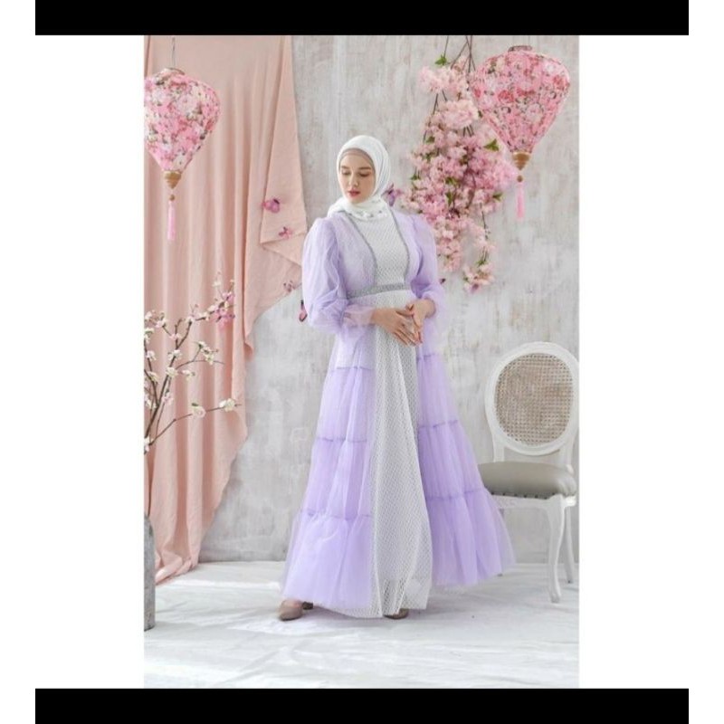 GAMIS MEWAH ORI VIVORIE//LILAC