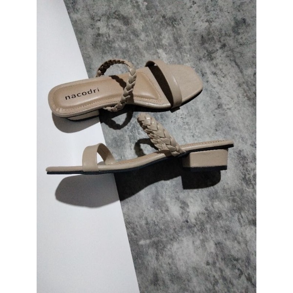 NACODRI - LOVIA Sandal wanita heels 3cm