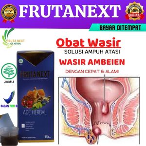 Obat Wasir Ampuh, Obat Ambeien/Ambeyen, BAB Berdarah Obat Wasir Stadium 4 Herbal FRUTANEXT BPOM