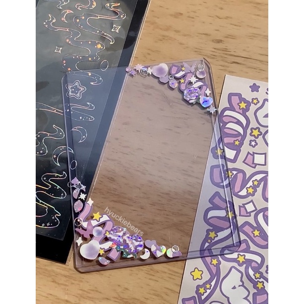decorated ultrapro toploader deco acrylic akrilik pc polco stickers // nct photocard dream