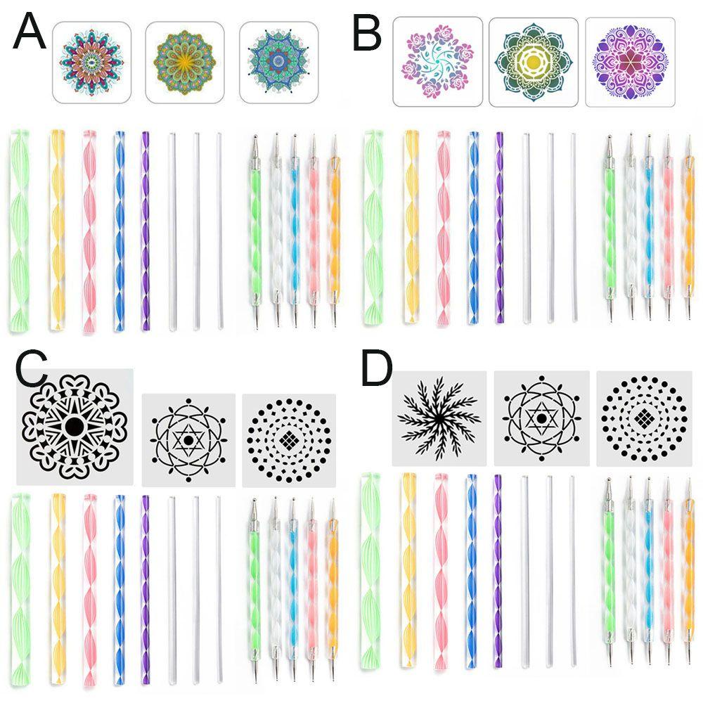 16pcs / set Alat Dotting Mandala Untuk Patung Tembikar Keramik