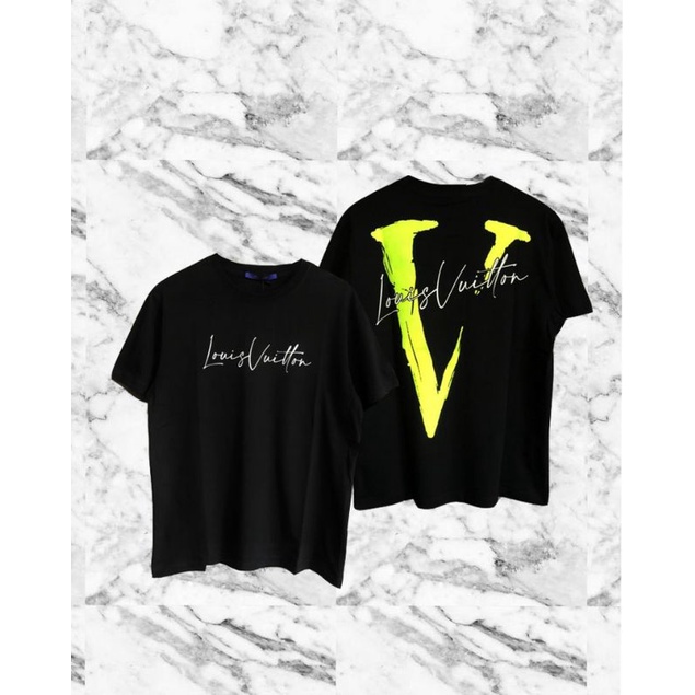 KAOS T SHIRT LOUIS VUITTON PAKAIAN PRIA WANITA MURAH BAJU UNISAX LV AUTHENTIC MIRROR TEE