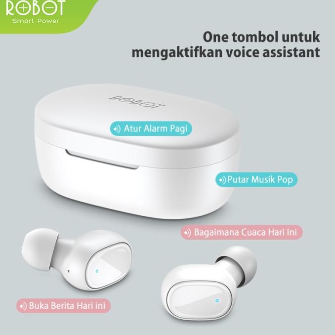 Robot Wireless Earphone Airbuds T20 Original TWS True Wireless Stereo