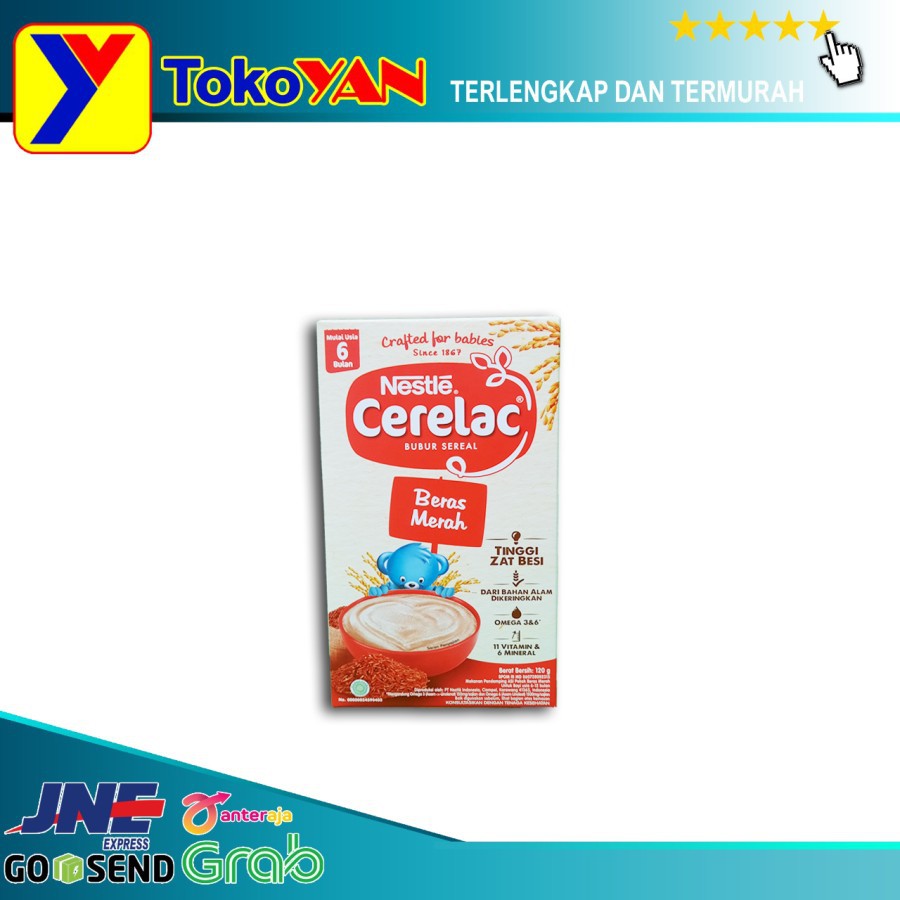 CERELAC NESTLE Bubur Bayi Beras Merah 6+ 120gr