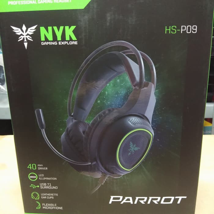 HEADSET GAMING NYK PARROT P09