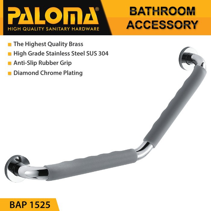 PALOMA BAP 1525 Pegangan Kamar Mandi Handle Bathtub Tub Toilet Bar L