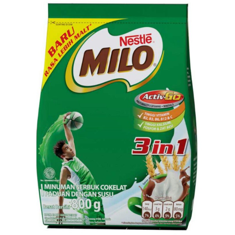 

Milo activ-go 3 in 1 800gram