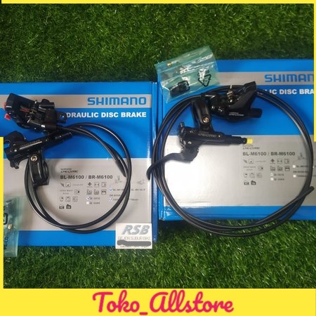 REM BRAKE SET HYDRAULIC HIDROLIK HIDROLIS SHIMANO DEORE BL-6100 BR-6120