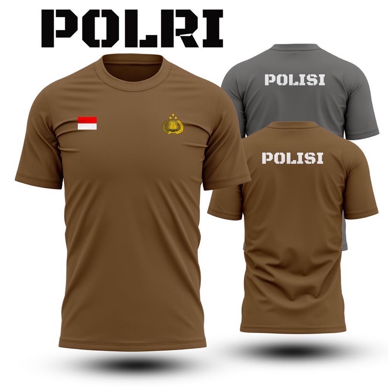 Baju Kaos Pdl Polisi / Kaos Dalem PDL Polri / Baju Dalam PDL Polisi / Daleman PDL Polisi / Kaos Indo