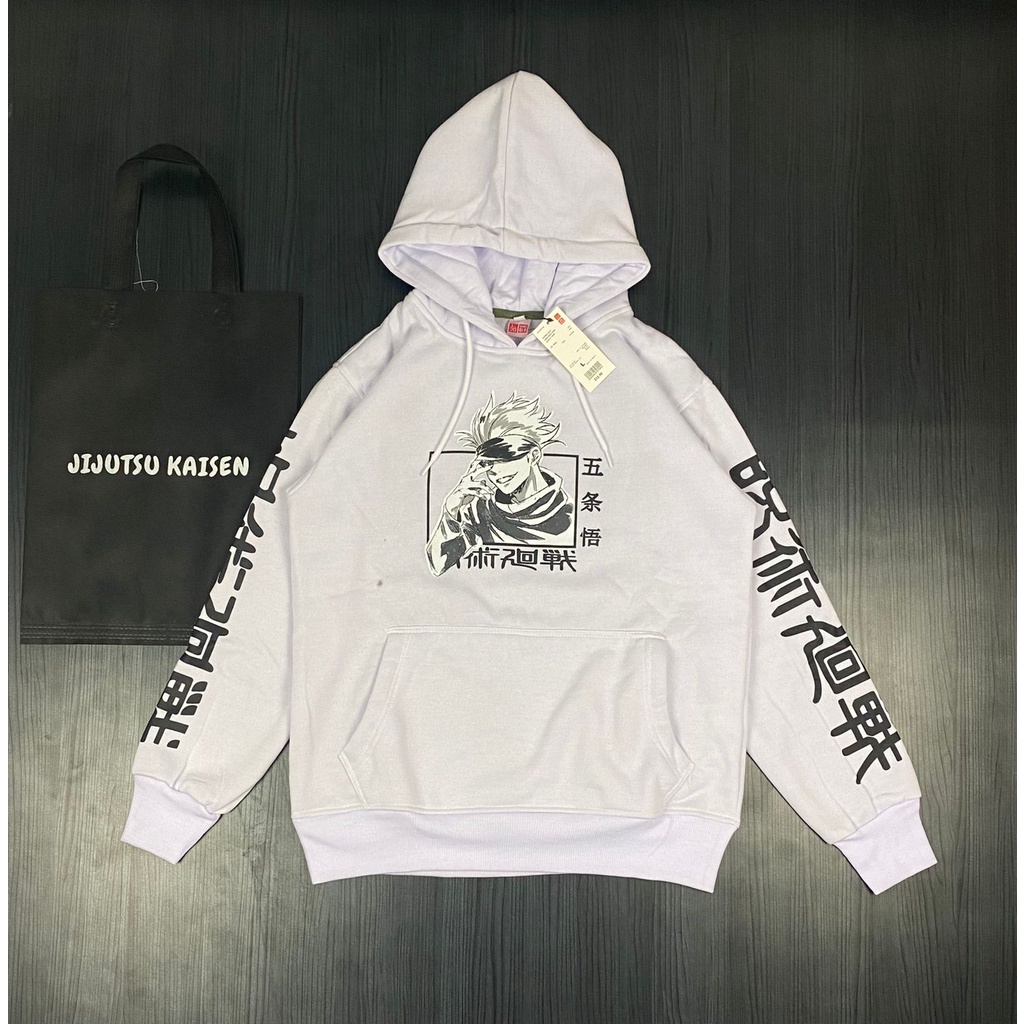 HOODIE SWEATER UNIQLO ANIME JUJUTSU KAISEN ITADORI YUUJI ANIME MNGA GOJOU SOTORU