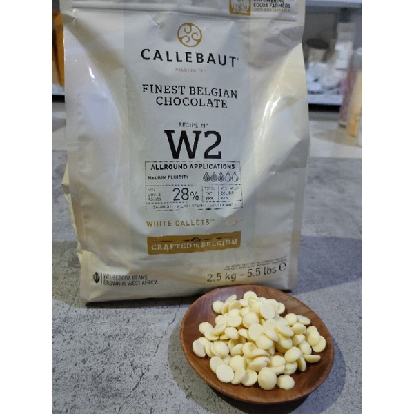 CALLEBAUT W2NV WHITE CHOCOLATE  2.5 KG