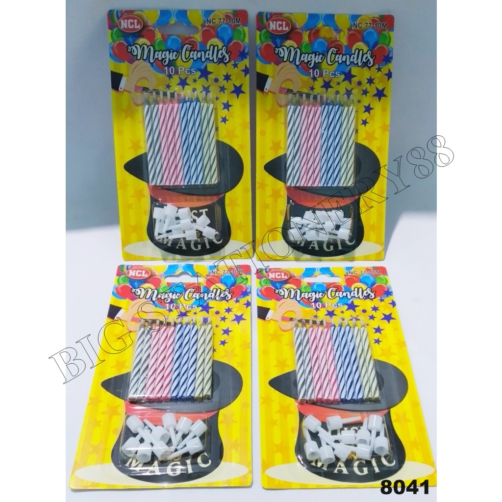 LILIN ULANG TAHUN NCL MAGIC ISI 10 NC-77-10 M