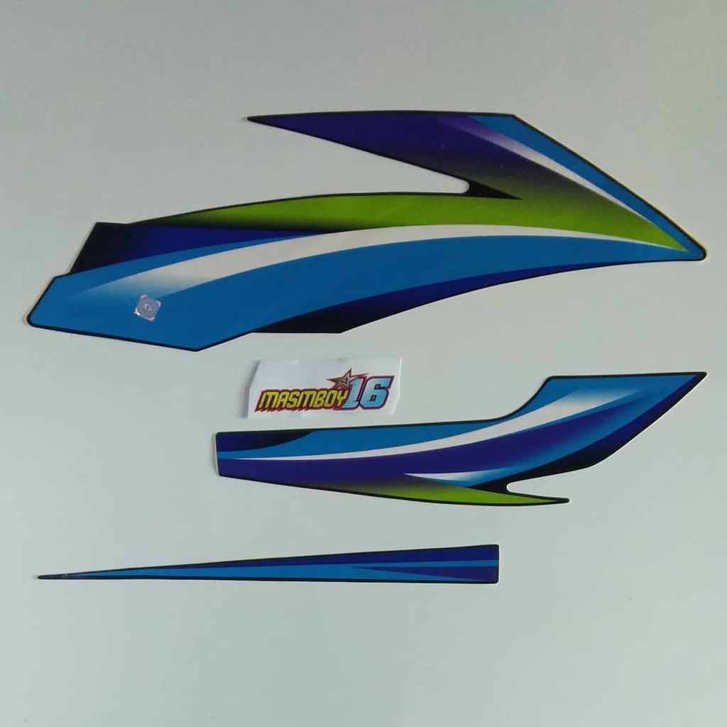 Striping honda GL PRO GL MAX 04 2004 biru hijau