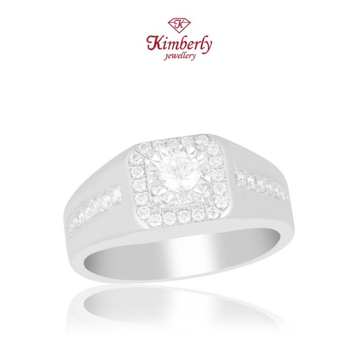 Cincin Berlian Pria Sertifikat GIA KMR878999 - Kimberly Jewellery