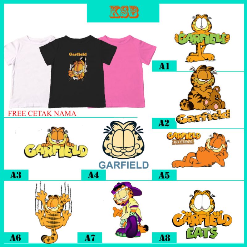baju kaos anak laki laki murah garfield/kaos anak laki laki import/kaos anak laki laki pe usia 11-12
