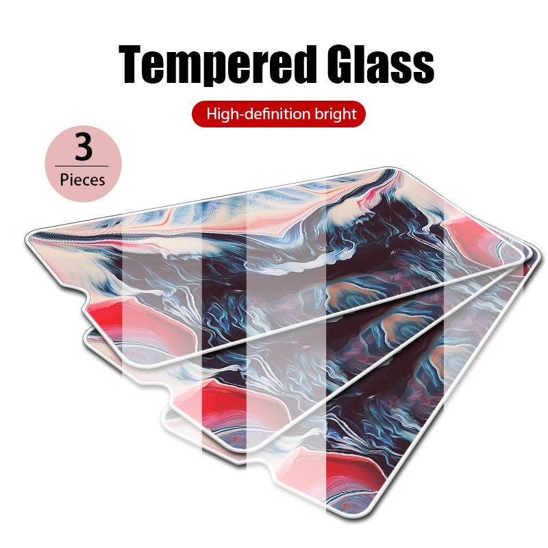 3pcs Pelindung Layar Tempered Glass 9h Untuk Oneplus 7t / 7pro / 7 / 7t Pro / 6t / 6 / 5t / 5 / 8 / 8pro / 9r