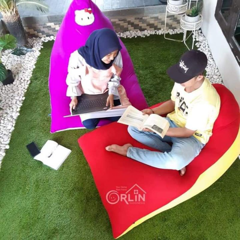 BEANBAG AMOY M kasur duduk empuk original orlin indonesia