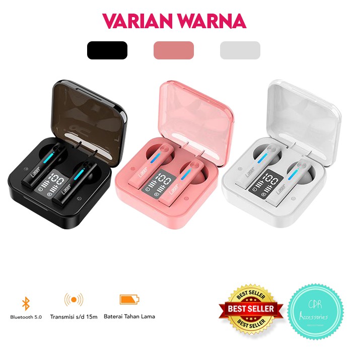 True Wireless Stereo / TWS  T-13 ORIGINAL LASER Earphone Bluetooth
