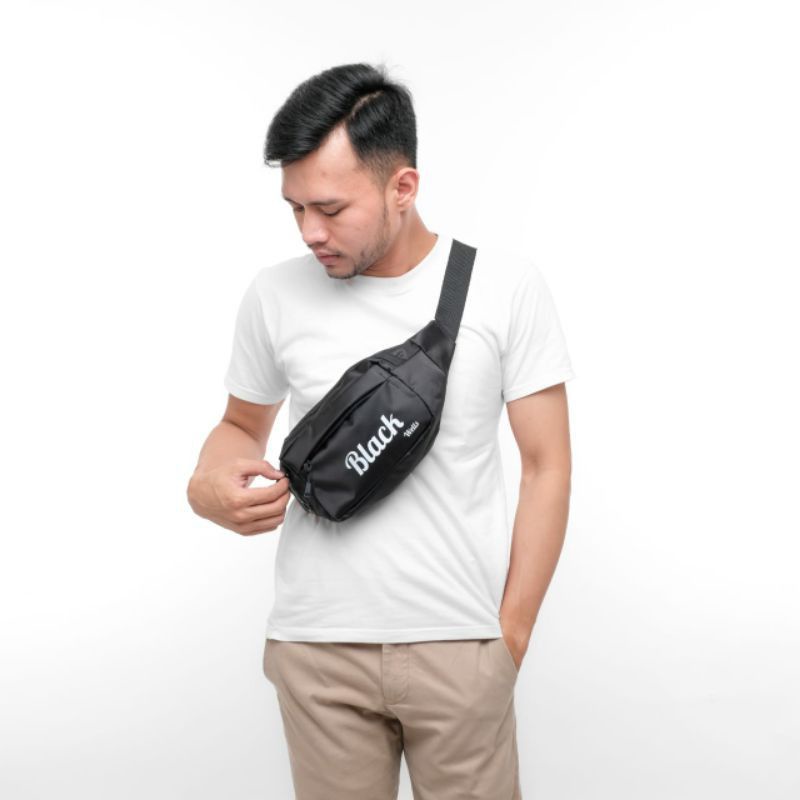 Waistbag Pria anti air Waterproof multifusi terbaru forlight selempang