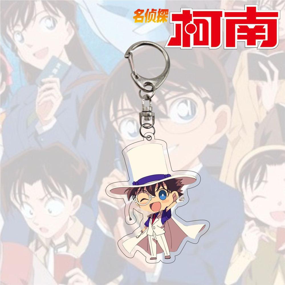 Agustin Conan Gantungan Kunci Liontin Hadiah Miniatur Scultures Anime Jepang Darah Panas Anime Key Ring