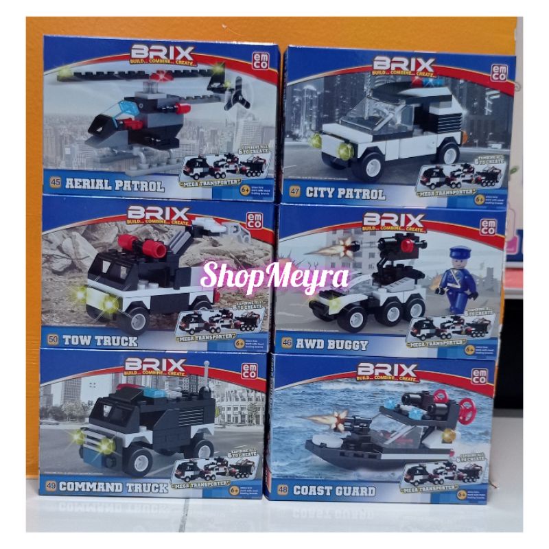 Emco Brix Small Blocks Aerial Patrol / City Patrol / Tow Truck / AWD Buggy / Command Truck / Coast G