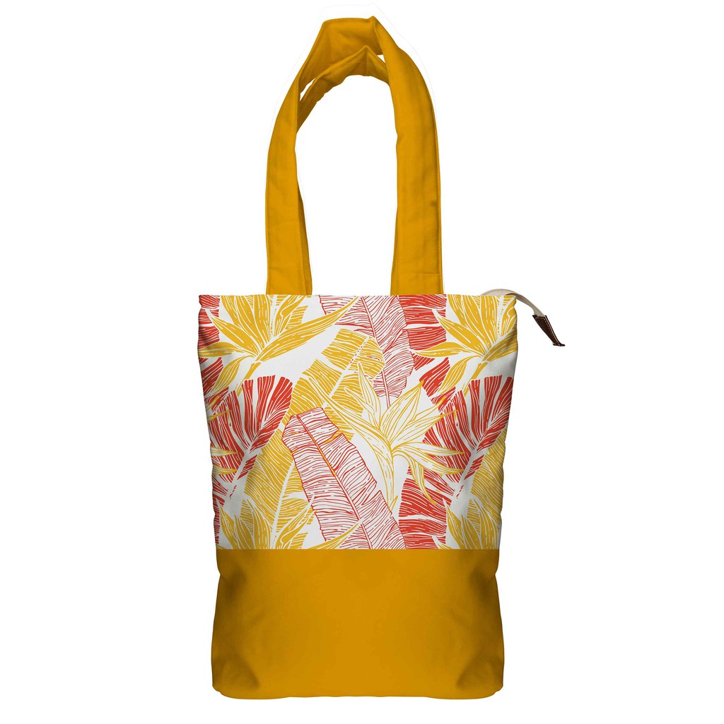 Tote Bag Kanvas Tropical Kuning