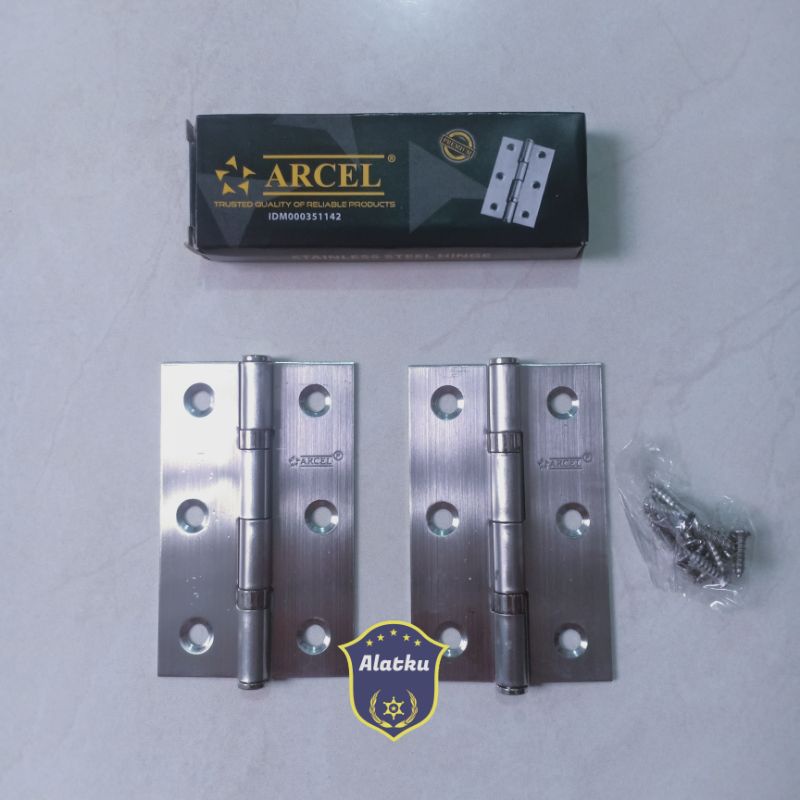 Engsel tipis stainless stell ARCEL/engsel cendela/engsel kecil/engsel kupu stainless stell