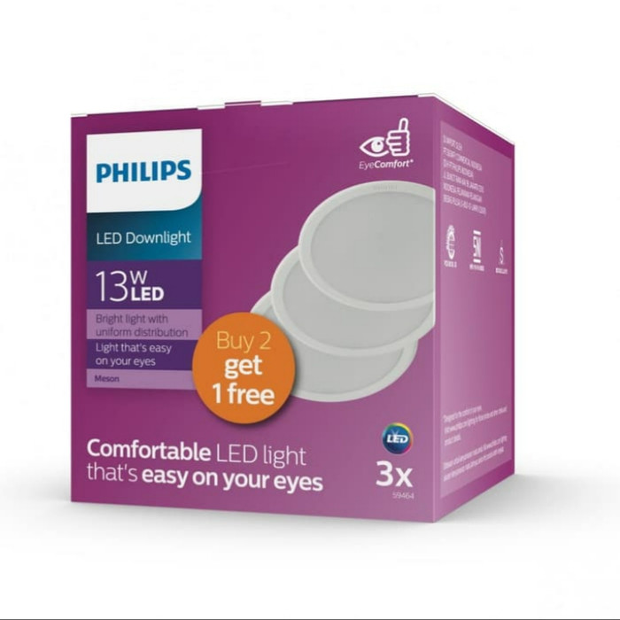 LAMPU PHILIPS DOWNLIGHT LED MESON PAKET 13W