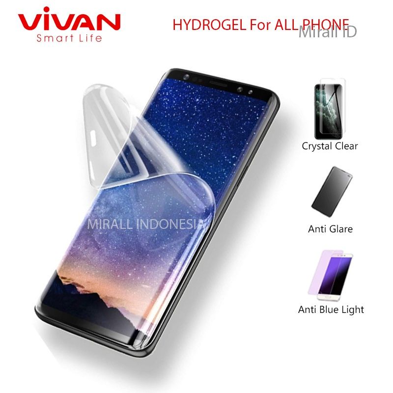 Vivan Antigores Hydrogel, Anti-Blue Light, Anti-Glare Screen Protector Anti Gores Custom