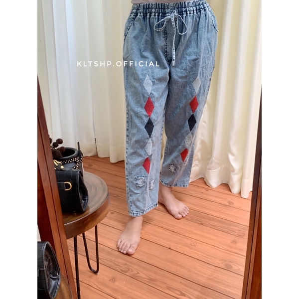 NOBBY PANT || CELANA MOTIF WANITA