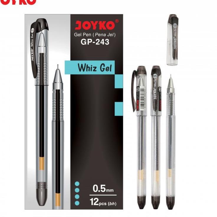 

TERBAIK Pulpen Gell Joyko Gp - 243 Whiz gell / (12pcs) SJ$