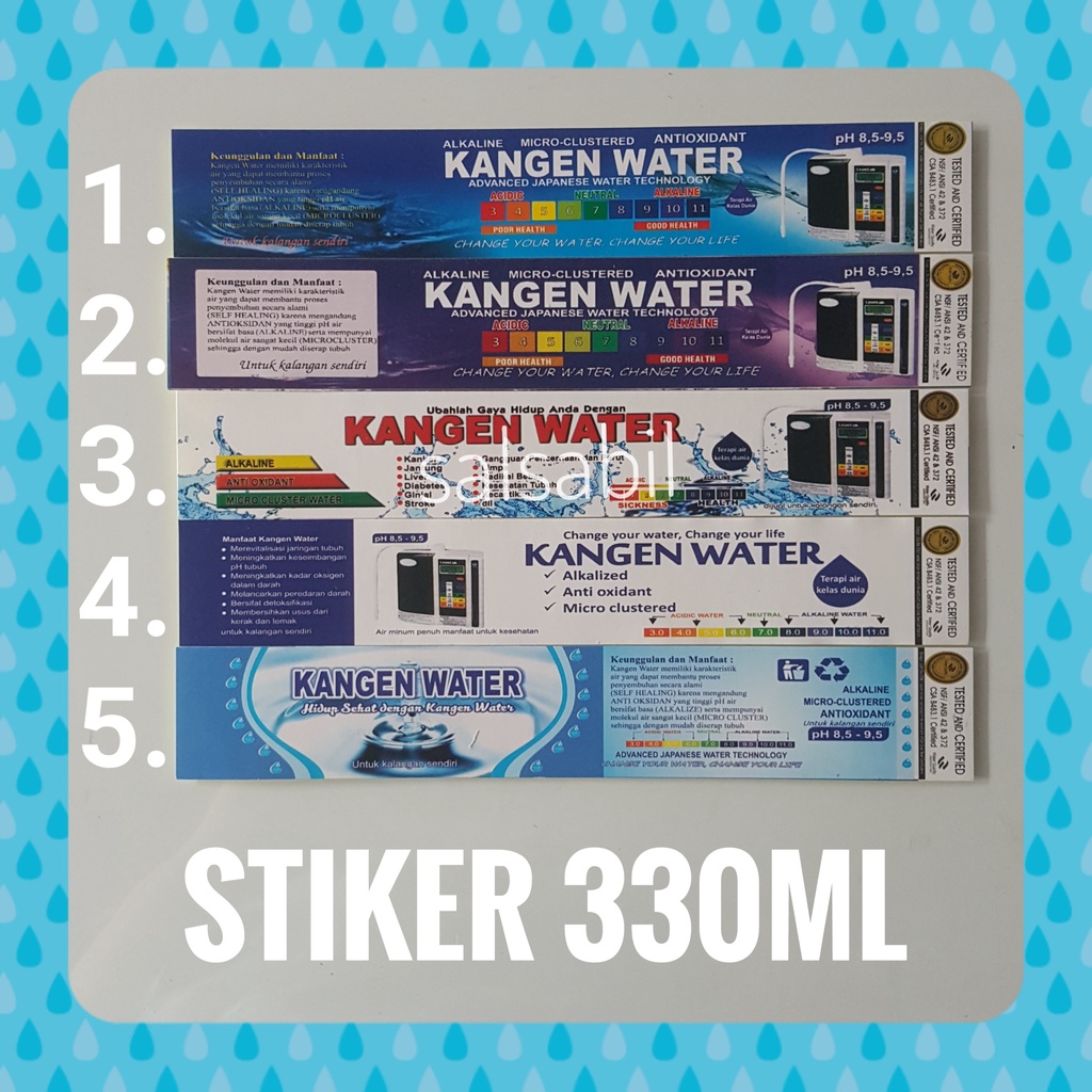 

Stiker kangen water 330ml
