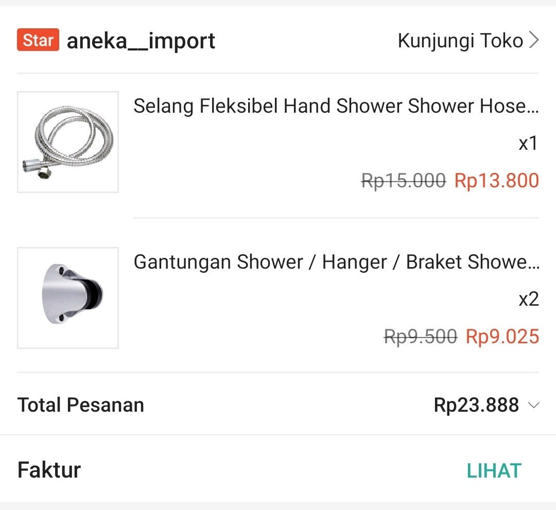 Selang Fleksibel Hand Shower Shower Hose Selang Kamar Mandi 150cm